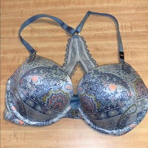 Victoria’s Secret Very Sexy Blue Floral Pushup Bra